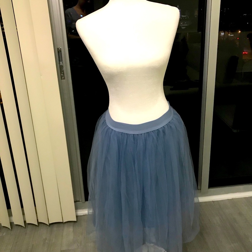 Powder blue skirt